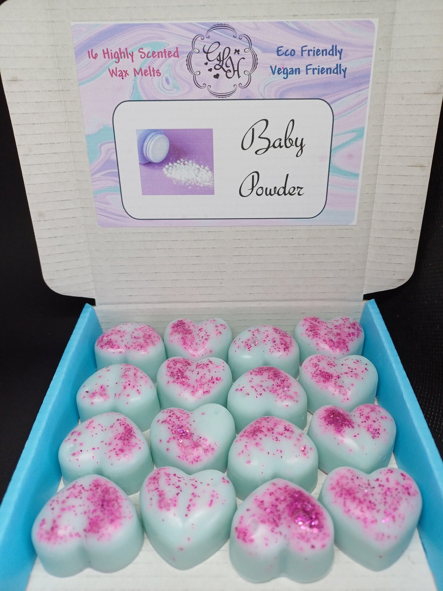 Baby Powder Heart Box