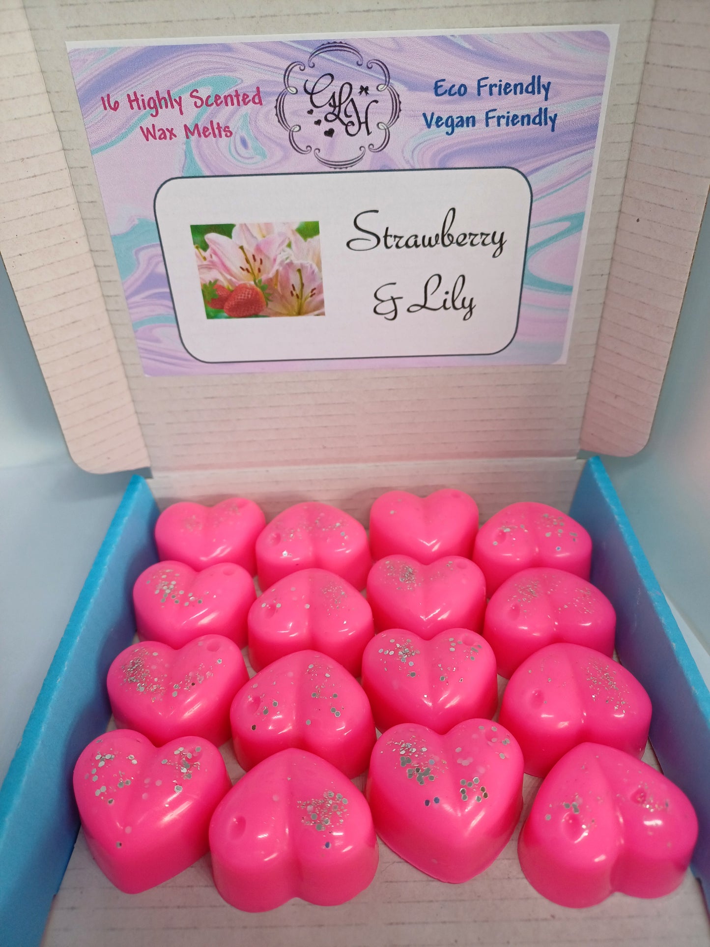Strawberry & Lily Heart Box
